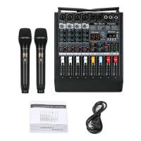 ราคา COD NewBaxs PHX400 PHX400S Mixer 4 Channel Professional Power99DSP Microphone Wireless ช่วง 80M ช่วงของครอบครัว KTV MP3 USB 2 ช่อง 650W แอมป์ (21091150007)
