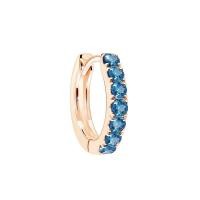 ราคา PRIMA ต่างหูประดับอัญมณี London blue topaz Huggie Collection ตัวเรือน 9K สี Rose gold รหัสสินค้า 993E0002 SG ราคาต่อชิ้น (20347887128)