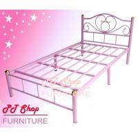 ราคา PTShop ราคาถูกที่สุด เตียงเหล็ก ขา 2 นิ้ว ขนาด 3 5 ฟุต รุ่น Lotus 3 5 สีชมพู (481192632)