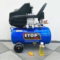 ราคา ETOP ปั๊มลม ถังลม ปั๊มลมโรตารี่ ขนาด 30 ลิตร รุ่น HM 30L มอเตอร์กำลัง 3 แรงม้า แรงดันลม 8 บาร์ แถมน้ำมันปั๊มลมให้ 1 ขวด สินค้าออกใบกำกับภาษีได้เต็มรูปแบบค่ะ (20925349724)