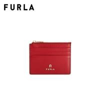 ราคา FURLA กระเป๋าสตางค์ผู้หญิง รุ่น FURLA CAMELIA S ZIPPED CARD CASE สี ROSSO VENEZIANO (22127973002)