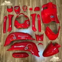 ราคา ชุดสี Scoopy i ปี2017 2019 18 ชิ้น สีแดงสดล้วน 353 ติดลายClub12ปี2018แดง (21805400157)