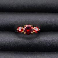 ราคา แหวนพลอยของแท้ พลอยโกเมน Garnet สีแดง ตัวเรือนเงินแท้ 92 5 ชุบหน้าทองตัวทองคำขาว ไซด์นิ้ว 52หรือเบอร์ 6 US สินค้ามีใบรับประกัน (19439908172)