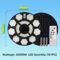 ราคา EEKOO ไฟufoโซล่าเซลล์ 60000w สว่างมาก ไฟUFO ไฟถนนพลังงานแสงอาทิตย์แบบ all in one Solar Street Light Outdoor IP67 Waterproof ไฟโซล่าเซลล์ สำหรับสวน ถนน สนามหญ้า (23396401122)