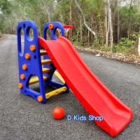 ราคา รุ่นใหญ่ เกรดA ชิงช้าสไลเดอร์ แป้นบาส 3in1 ชิงช้า สไลด์เดอร์ กระดานลื่น ปีนป่าย สีสดใส (22597588050)