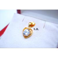 ราคา จี้ทองหัวใจฝังเพชร 1 00 กะรัตเพชรน้ำ 100 ทองน้ำหนัก 3 80 กรัมพร้อมใบรับรองสินค้าเคลือบทองคำแท้ 100 (22246206401)