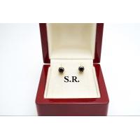 ราคา S R ต่างหูทองพลอยนิล เม็ดละ 0 50 กะรัต น้ำ100 ขาวสวยไฟดี พร้อมใบรับรองสินค้า เคลือบทองคำแท้100 (22277268988)