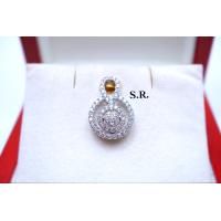 ราคา S R จี้เพชรทองคำขาวเม็ดละ 0 03 กะรัต เพชรน้ำ100 ขาวสวยไฟดีพร้อมใบรับรองสินค้า เคลือบทองคำขาวแท้100 (22504829522)