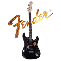 ราคา กีต้าร์ไฟฟ้าfender Stratocaster black edition (22875348378)