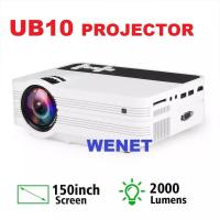 ราคา สินค้าใหม่ NEWEST 2020 UB10 Mini Projector UB10 Portable 3D LED Projector 2000Lumens TV Home Theater LCD Video USB VGA Support 1 สุดคุ้ม โปรเจคเตอร์ เครื่อง ฉาย โปรเจคเตอร์ โปรเจคเตอร์ มือ ถือ โปรเจคเ