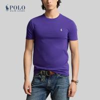 ราคา Polo Ralph Lauren เสื้อยืดผู้ชาย Custom Slim Fit Jersey Crewneck T Shirt รุ่น MNPOTSH1N822483 สีม่วง (22851998682)