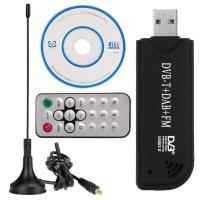 ราคา IR Remote Digital Satellite USB TV Stick DAB FM DVB T RTL2832 FC0012 SDR RTL SDR Dongle Stick Digital TV Tuner Receiver (20994806648)