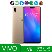 ราคา vivo V9 แรม 6 รอม 128 GB หน้าจอ HD 6 26 นิ้ว เอนดอย 8 1 ระบบแสกนนิ้นิ้วมือและแสกรนใบหน้า ติดฟิล์มกระจกให้ฟรี (13897638353)