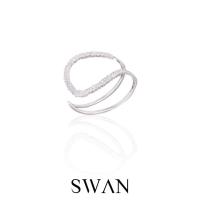 ราคา SWAN Olivia Bangle กำไลข้อมือเงินแท้ ฝังเพชรคิวบิกเซอร์โคเนีย cubic zirconia ฟรีไซส์ (22450194658)