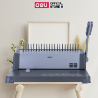 ราคา เครื่องเข้าเล่มเอกสาร Deli เครื่องสันกระดูกงู เจาะกระดาษ เครื่องเจาะเข้าเล่มกระดูกงู 1 เครื่อง รุ่น 3872 (786562667)