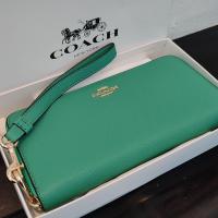 ราคา กระเป๋าสตางค์โคชแท้ เอ้าเลทใบยาว 7 5 นิ้ว หนังซาฟเฟียโน่ สีเขียวเหนี่ยวทรัพย์ Premium gift (17721525114)