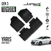 ราคา JUSTMATE TOYOTA พรมปูพื้นรถยนต์ VIOS YARIS GEN 3 2014 2022 (23166412077)