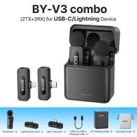 ราคา New BOYA BY V3 Wireless Mirophone General Lavalier Mirophone for iPhone Android Smartphones Action DSLR Camera with 30h Charging for Recording Interview Vlog (23255398685)