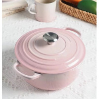 ราคา Cast iron oven 18cm 22cm 24cm Dutch oven with iron lid buttons cast iron cooking utensils with a handle for gas stove electric cooking and baking (18377312738)