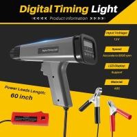 ราคา CRVK 12V Car Digital Engine Timing Light with LED Display Ignition Timing Strobe Light Inductive Timing Lamp Detector (22623333859)