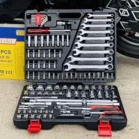 ราคา HOBAYASHI ชุดลูกบล็อก ชุดเครื่องมือ ชุดประแจบล็อก 110ชิ้น ขนาด 1 4และ1 2หุน พร้อมส่ง (12206523586)