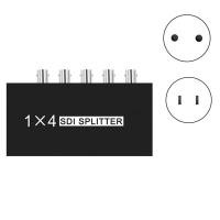 ราคา Digital SDI Splitter 1X4 Multimedia Splitter SDI Extender Adapter with 1080P TV Video for Projectors Monitor (23029865849)