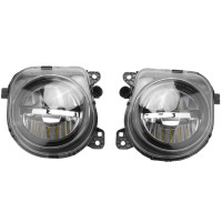ราคา 1 Pair LED Light Car Front Fog Light Lamp LED with LED Bulds 63177311293 63177311294 As Shown ABS Glass Car Accessories for 5 Series F07 F10 F10 F11 (22674244543)