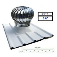 ราคา ลูกหมุนระบายอากาศขนาด 14นิ้ว ฐานไฟเบอร์กลาสลอนเมทัลชีทขนาด 14 นิ้ว (9770496857)