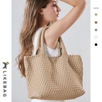 ราคา LIKEBAG กระเป๋าแฟชั่นสตรีกระเป๋าถือกระเป๋าถือกระเป๋าสะพายไหล่หนัง PU ความจุขนาดใหญ่กระเป๋าทอขนาดใหญ่ (16864538622)