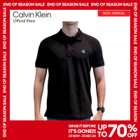 ราคา CALVIN KLEIN เสื้อโปโลผู้ชาย ทรง Regular รุ่น J326903 BEH สีดำ (23264522649)