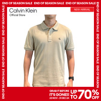 ราคา CALVIN KLEIN เสื้อโปโลผู้ชาย ทรง Regular รุ่น J326903 PED สีกากี (23264377967)