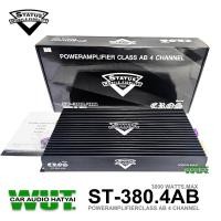 ราคา STATUS เพาเวอร์แอมป์ คลาสเอบี ขับลำโพงเสียงกลางแหลม CLASS AB 4 Channel 3000Watts Status ST 380 4AB (23126571359)
