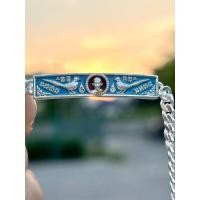 ราคา เลสหลวงพ่อรวย เนื้อเงินแท้ ลงยาสีฟ้า ขนาด2สลึง (18799683356)