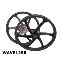 ราคา ล้อแม็ก Wave 125r 100s ชุดล้อ ล้อแต่ง W 125r ไซส์ ของแต่ง เวฟ 125r สีดำเงา ล้อแม็กรถมอไซค์ 1คู่ อะไหล่แต่ง (23122312586)