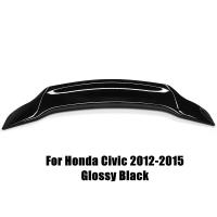 ราคา ลิปบูตแบบปีกฝาหน้าฝาหลังกระโปรงรถสีดำ คาร์บอนไฟเบอร์สำหรับ Honda Civic 8th 9th 2006 2015ชุดบอดี้ริปสปอย์เลอร์ด้านหลัง (21951941599)