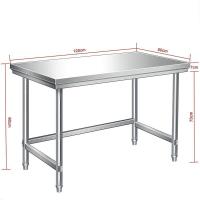 ราคา โต๊ะสแตนเลส 304 โต๊ะสแตนเลส kitchen stainless table โต๊ะ 2ชั้น และชั้นเดียว โต๊ะเตรียม เกรดส่งออกยุโรปอเมริกา โต๊ะครัว โต๊ะเตรียมอาหาร โต๊ะโรงงาน โต๊ะวางเตา 120x60x85 cm โต๊ะพับสแตนเลส (22885878199)