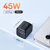 ราคา Baseus Picogo Mini 45W PD Type C ที่ชาร์จเร็วเครื่องชาร์จ GaN แบบพกพาชาร์จเร็วสำหรับ iPhone 16 15 14 Xiaomi Huawei (22949114193)