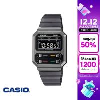 ราคา CASIO นาฬิกาข้อมือ CASIO รุ่น A100WEGG 1ADF วัสดุสเตนเลสสตีล สีดำ (9952757211)