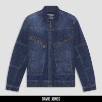 ราคา DAVIE JONES เสื้อแจ็คเก็ต ยีนส์ Denim Slim fit Jacket JK0027 สีน้ำเงิน (21450042806)
