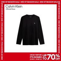 ราคา CALVIN KLEIN เสื้อยืดคอกลมแขนยาวผู้ชาย CK Small Logo ทรง Relaxed รุ่น J326901 BEH สีดำ (22973617711)