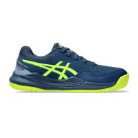 ราคา Asics รองเท้าเทนนิสเด็ก Gel Resolution 9 GS Mako Blue Safety Yellow 1044A067 404 (22638762944)