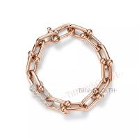 ราคา Tiffany Co Tiffany Yellow Rose White 18k Gold Diamond สร้อยข้อมือโซ่ขนาดใหญ่สร้อยข้อมือออกแบบแบรนด์หรู (23126718277)