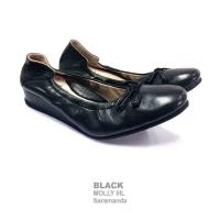 ราคา รองเท้า Saramanda รุ่น 162003AD Molly IIIL รองเท้าหนังลูกแกะฝรั่งเศสทรงบัลเล่มีส้นสูงประมาณ 1 นิ้ว (2646096927)