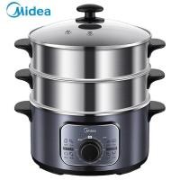 ราคา Midea 26ซม เครื่องพ่นไอน้ำไฟฟ้าในครัวเรือนความจุมากสแตนเลสหม้อนึ่ง (7797488211)