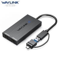 ราคา WAVLINK USB 3 1 USB C to Dual HDMI Adapter DisplayLink Dual 4K 60Hz Monitor Hub for Dell HP Surface Lenovo Compatible with Windows and Mac (23210328226)