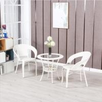 ราคา เฟอร์นิเจอร์โต๊ะหวาย 2 คน เก้าอี้หวายเทียมสนาม แข็งแรง ไม่ต้องประกอบ โต๊ะและเก้าอี้ลานกลางแจ้ง ชุดโต๊ะเก้าอี้หวายเทีย (22831994311)