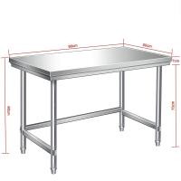 ราคา HOT SALE ฟรี เครื่องมือประกอบ มีอายุการใช้งาน 99 ปี รับประกันความเสียหาย โต๊ะแสตนเลส 2ชั้น stainless steel table โต๊ะเตรียมครัว โต๊ะครัว โต๊ะทำงานร้านอาหาร โต๊ะทำงาน โต๊ะเตรียมอาหาร สแตนเลส โต๊ะวางเตา