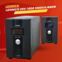 ราคา LEONICS UPS รุ่น USV 1000 1000va 600w เครื่องพร้อมแบตเตอรี่ Battery พร้อมใช้งาน (22130745662)