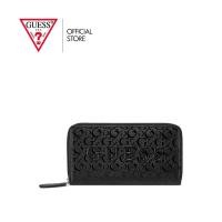 ราคา GUESS กระเป๋าสตางค์ผู้หญิง รุ่น F9410599 HADDINGTON SLG MED ZIP AROUND สีดำ (23196001066)