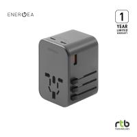 ราคา Energea หัวแปลงปลั๊กไฟสำหรับเดินทาง รุ่น TravelWorld Adapter GAN65 1A2C 65W (18161204018)